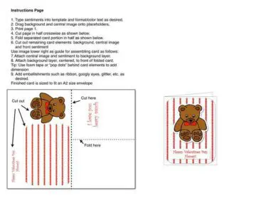 Layered A2 Valentine's Card Instructions