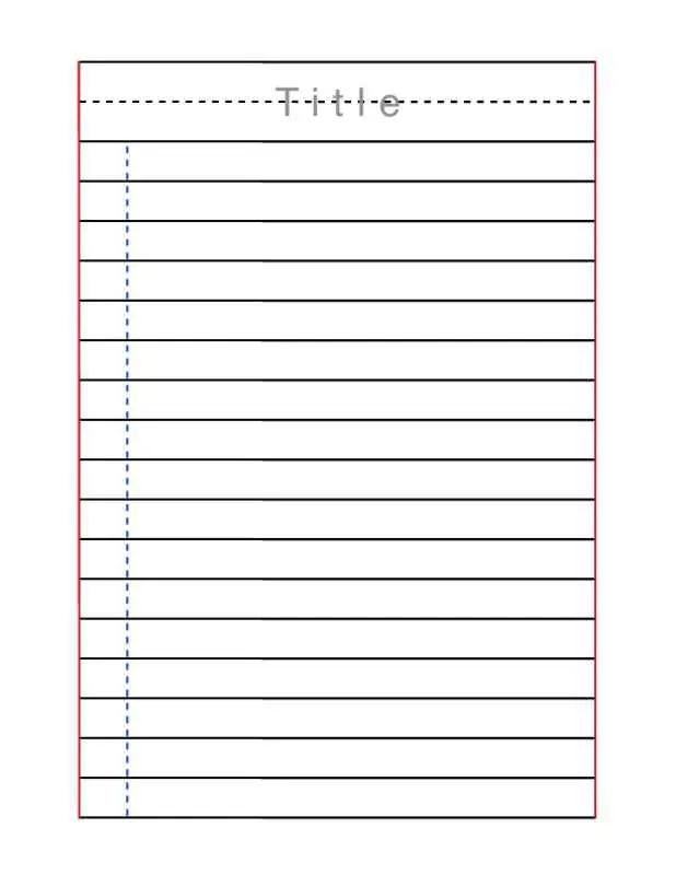 Lined Guide for Neat Writing