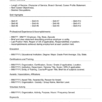 Lined Resume