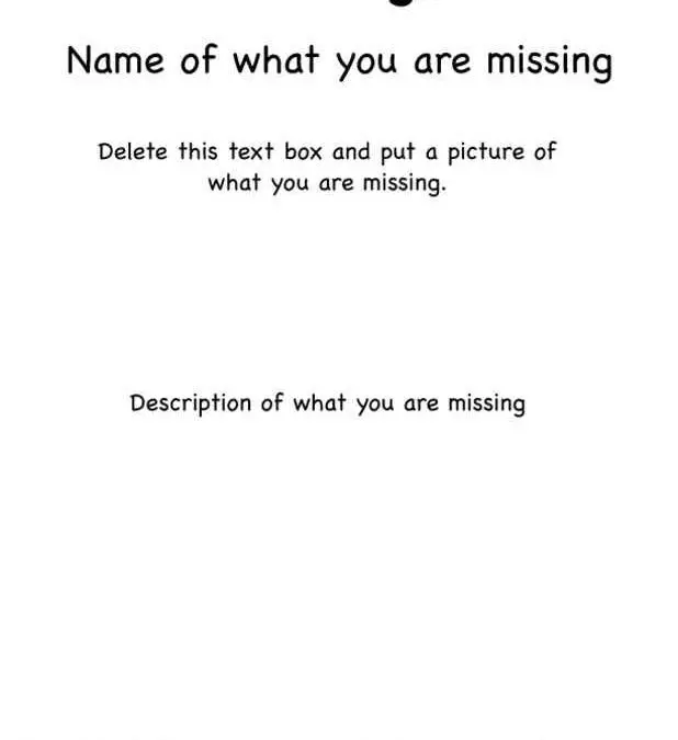 Lost and Found Poster