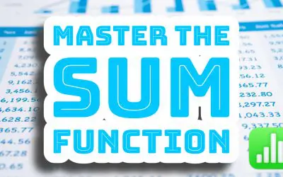 Mastering the SUM Formula in Apple Numbers