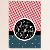 Merry Christmas with holly Vintage Christmas Card Merry Christmas with holly Vintage Christmas Card