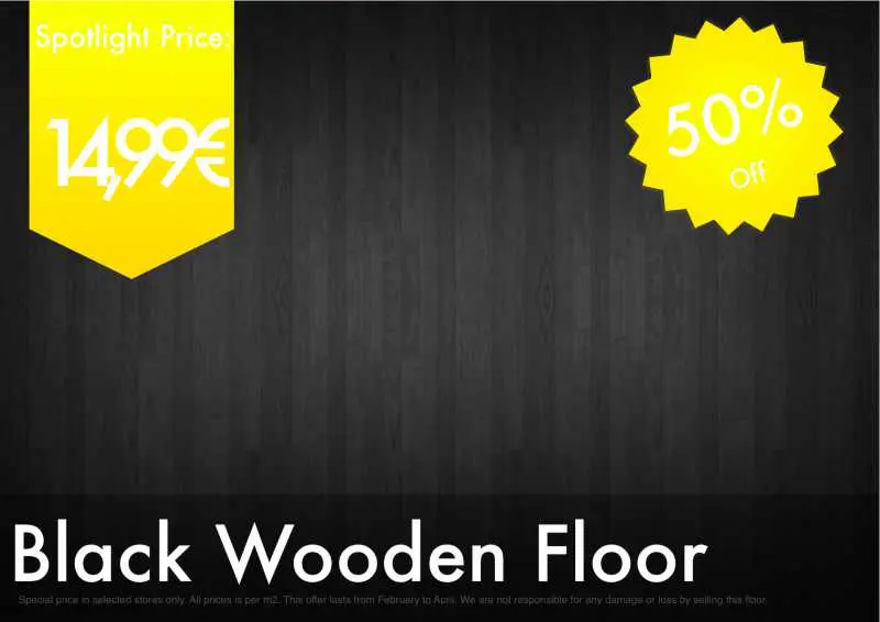 Modern Black and Yellow Poster