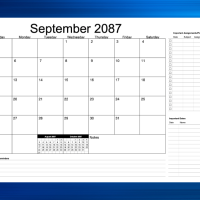 Monthly Academic Planning Calendar for Apple Numbers
