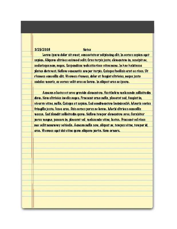 Notepad Background Notes