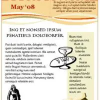 Orange Theme Church Bulletin Cover