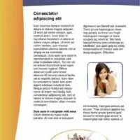 Orange and Blue Accented Poster