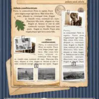 Pinstripes and Parchment Poster