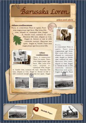 Pinstripes and Parchment Poster