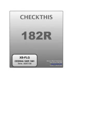 Pocket Aviation Checklist Cover