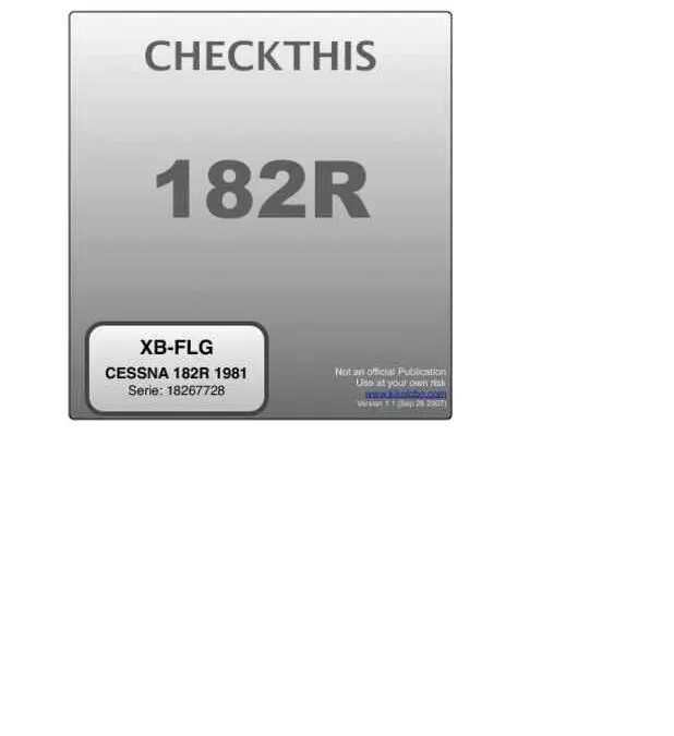 Pocket Aviation Checklist Cover