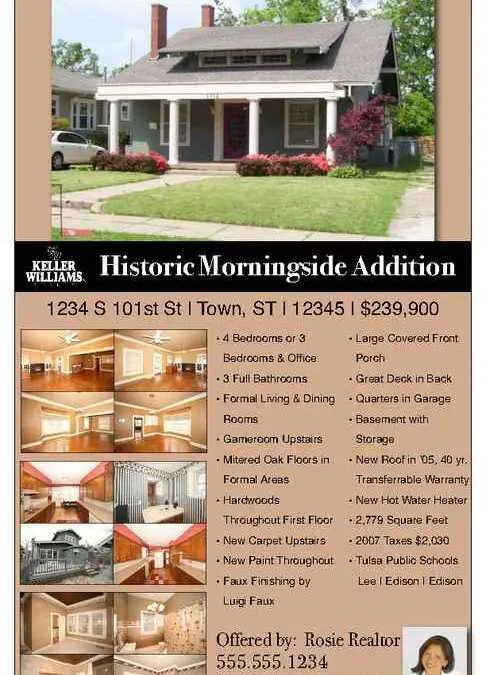Real Estate Flyer with 13 Photos