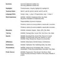Resume and Degree Program Analysis Collection Resume