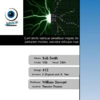 Scientific Lab Report Cover Page