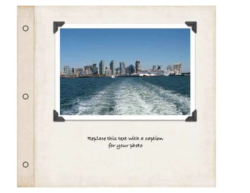 Scrapbook Set with Dedication Page Photo