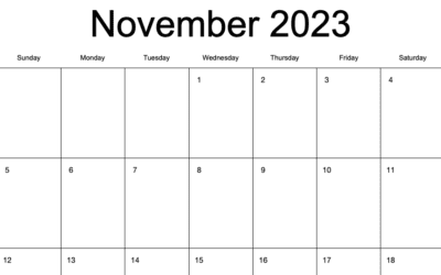 2023 Monthly Calendar Portrait US Letter Sunday Start