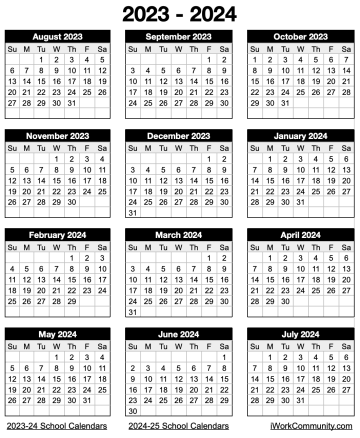 2023-2024 Vertical School Year Calendar Template 2023-2024 Vertical School Year Calendar Template