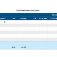 Simple Fuel Cost Calculator German