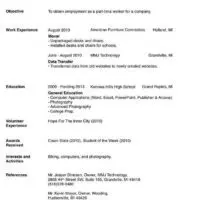 Simplified Single-Page Resume