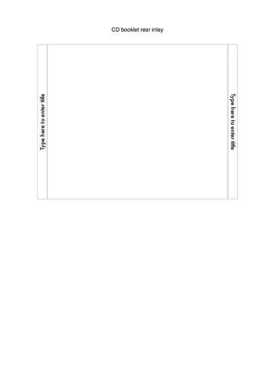 Single CD Jewel Case Cover