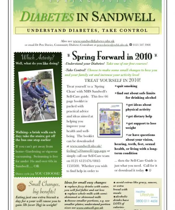 Single-Page Spring Theme Newsletter