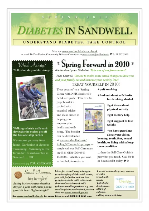 Single-Page Spring Theme Newsletter