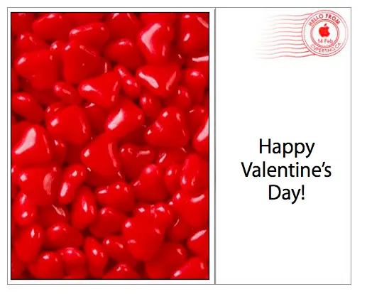 Small Valentine's Card with Postmark