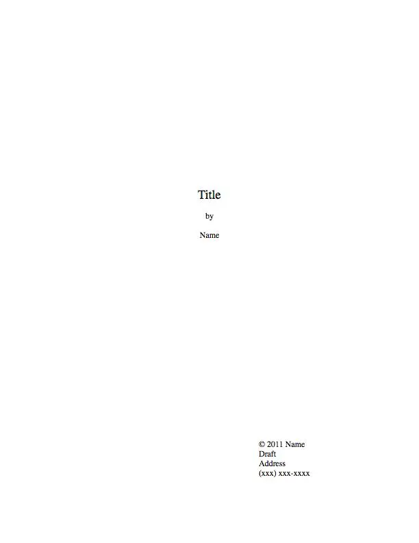 Theatre Script with Cover and Cast Notes