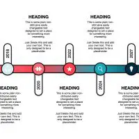 Timeline Offset Vertical Dates Rounded Edges