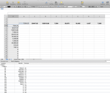 Transpose Rows to Columns in Numbers Data