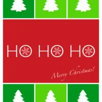 Trees and Snowflakes Holiday Card Trees and Snowflakes Holiday Card