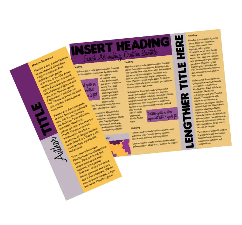 Tri-Color Trifold Brochure