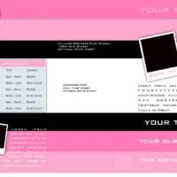 Trifold Pink and Black Brochure Outside