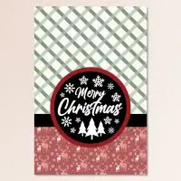 Vertical Merry Christmas Vintage Christmas Card Vertical Merry Christmas Vintage Christmas Card