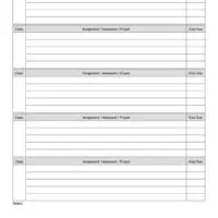 Weekly Homework Assignment Planner Pages