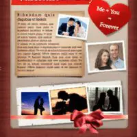 Wood and Hearts Poster