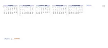 Yearly Calendar Generator Small