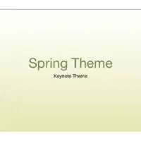 Yellow Spring Accents Keynote Theme