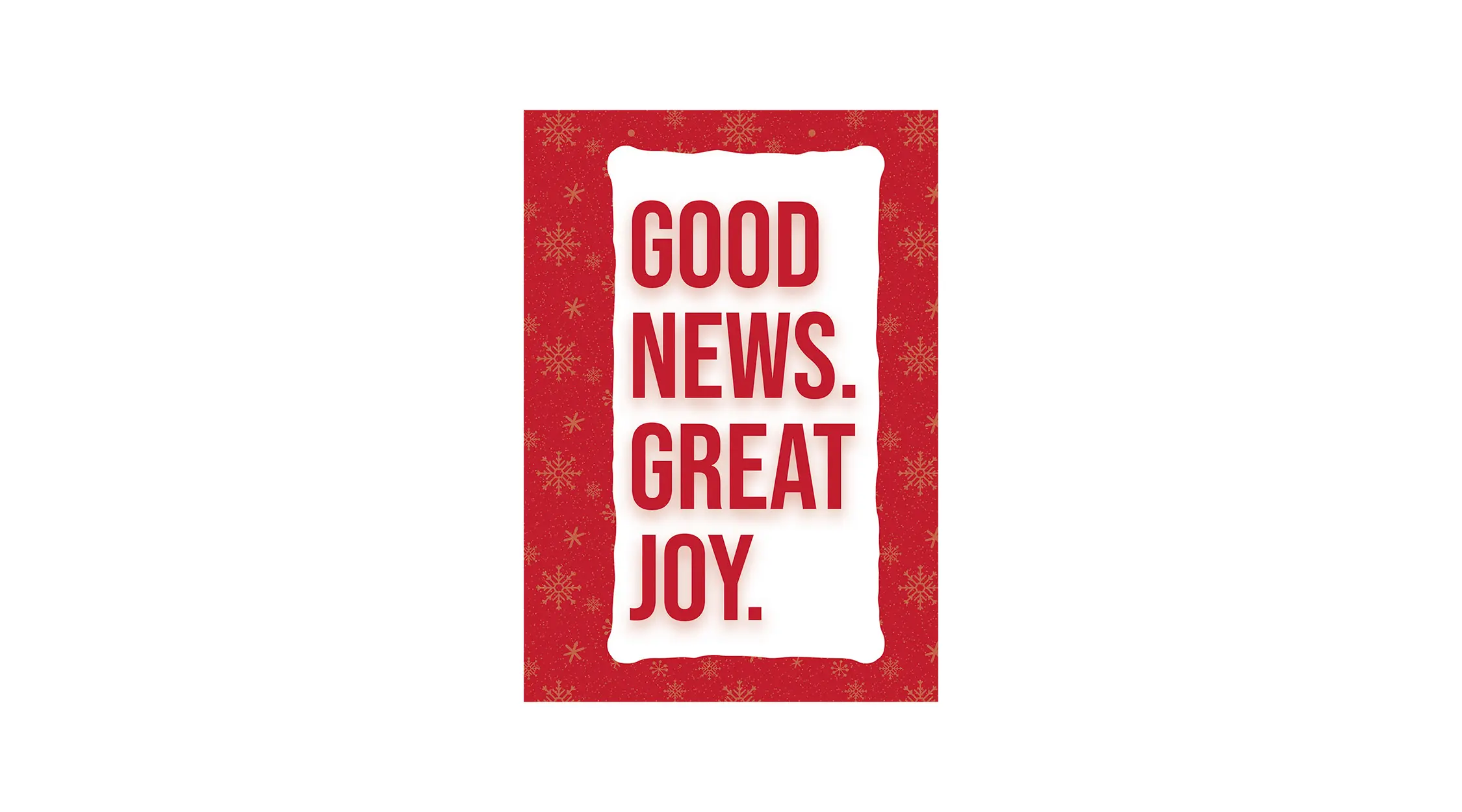 Good News of Great Joy Christmas Card Template