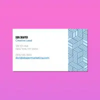 Isometric Squares Business Card Isometric Squares Business Card Template for Pages