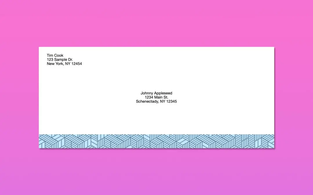 Isometric Squares #10 Envelope