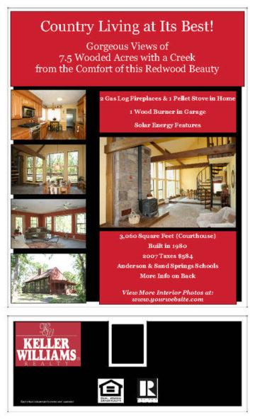 2-Sided Legal Real Estate Flyer Red