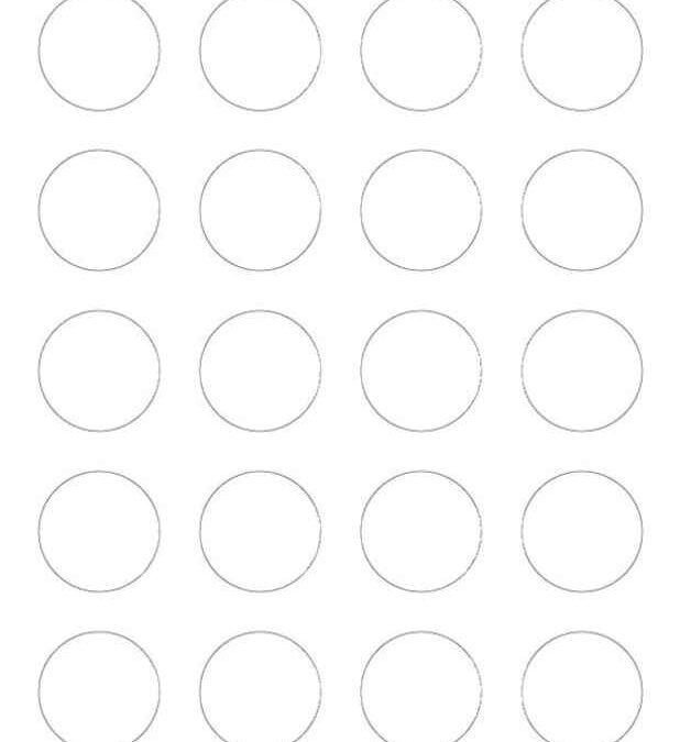20-Up Blank Round Labels (Avery 8293)