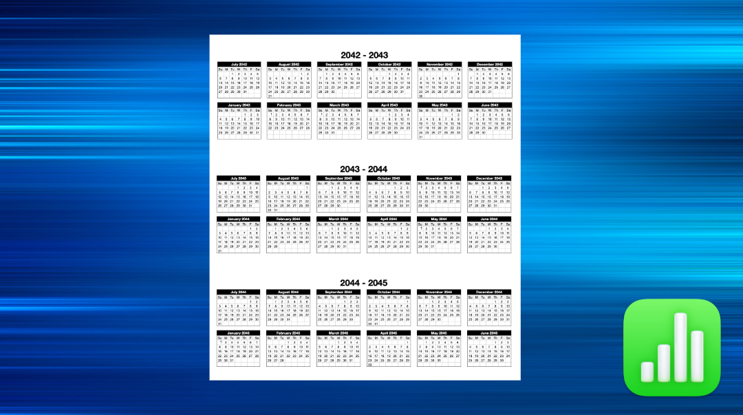 3-Year Academic At-a-Glance Calendar