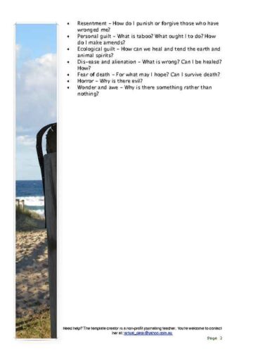 Daily Personal Spiritual Journal with Beach Accents Page Two