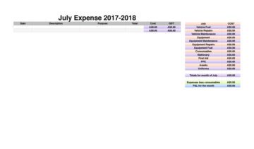 Small Business Accounting Workbook Expenses