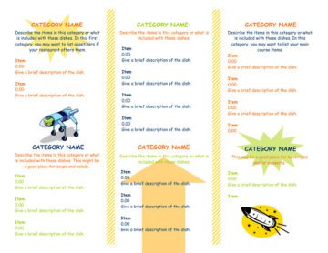 Tri-Fold Takeout Menu with Yellow and Green Accents Inside
