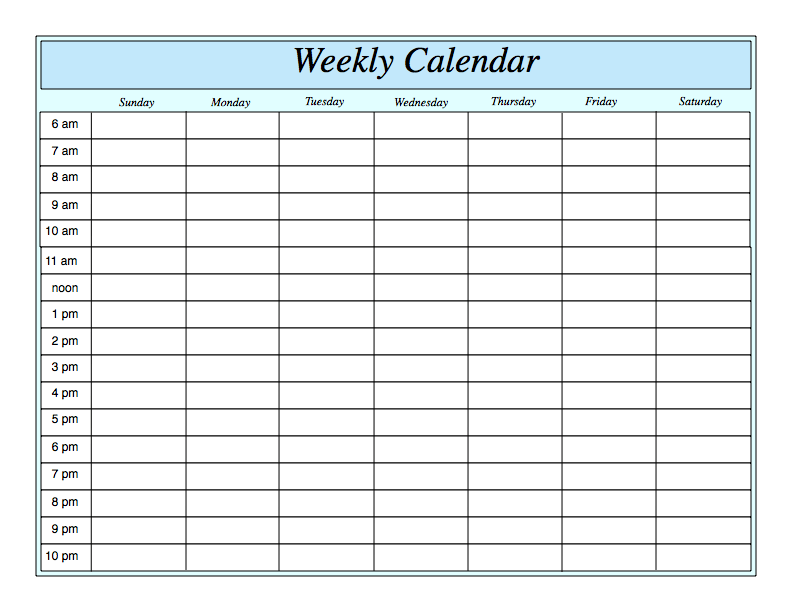 Weekly Scheduling Planner