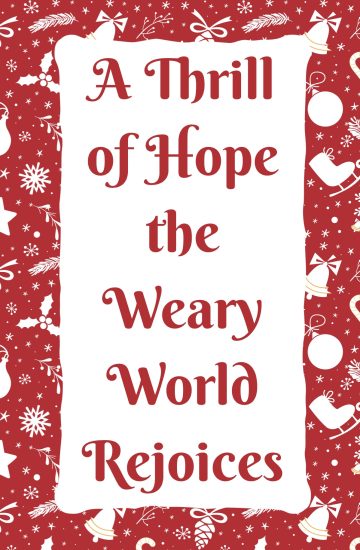 Christmas Card Template - A Thrill of Hope