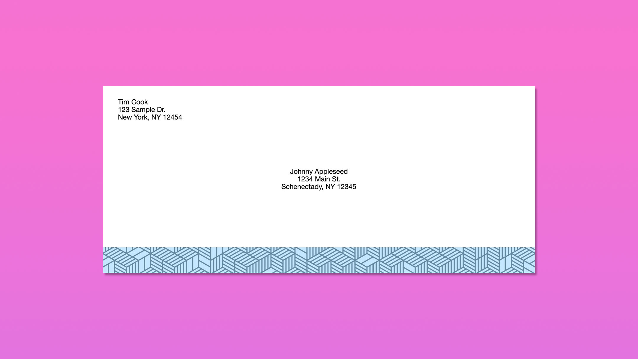Isometric Squares #10 Envelope